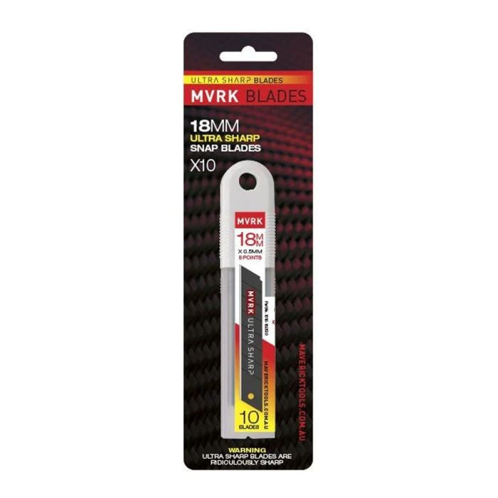 MVRK ULTRA SHARP 18MM SNAP BLADES 10 PACK – B&B Hardware