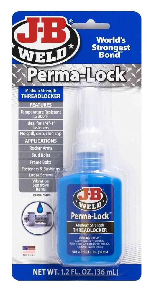 JB WELD PERMA LOCK MEDIUM STRENGTH BLUE 13ML