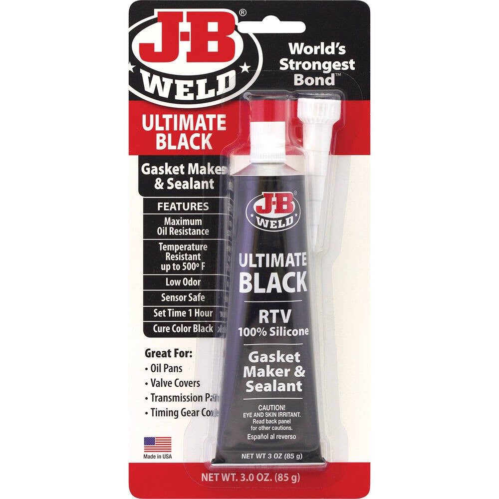 JB WELD ULTIMATE BLACK RTV GASKET MAKER AND SEALANT 85G