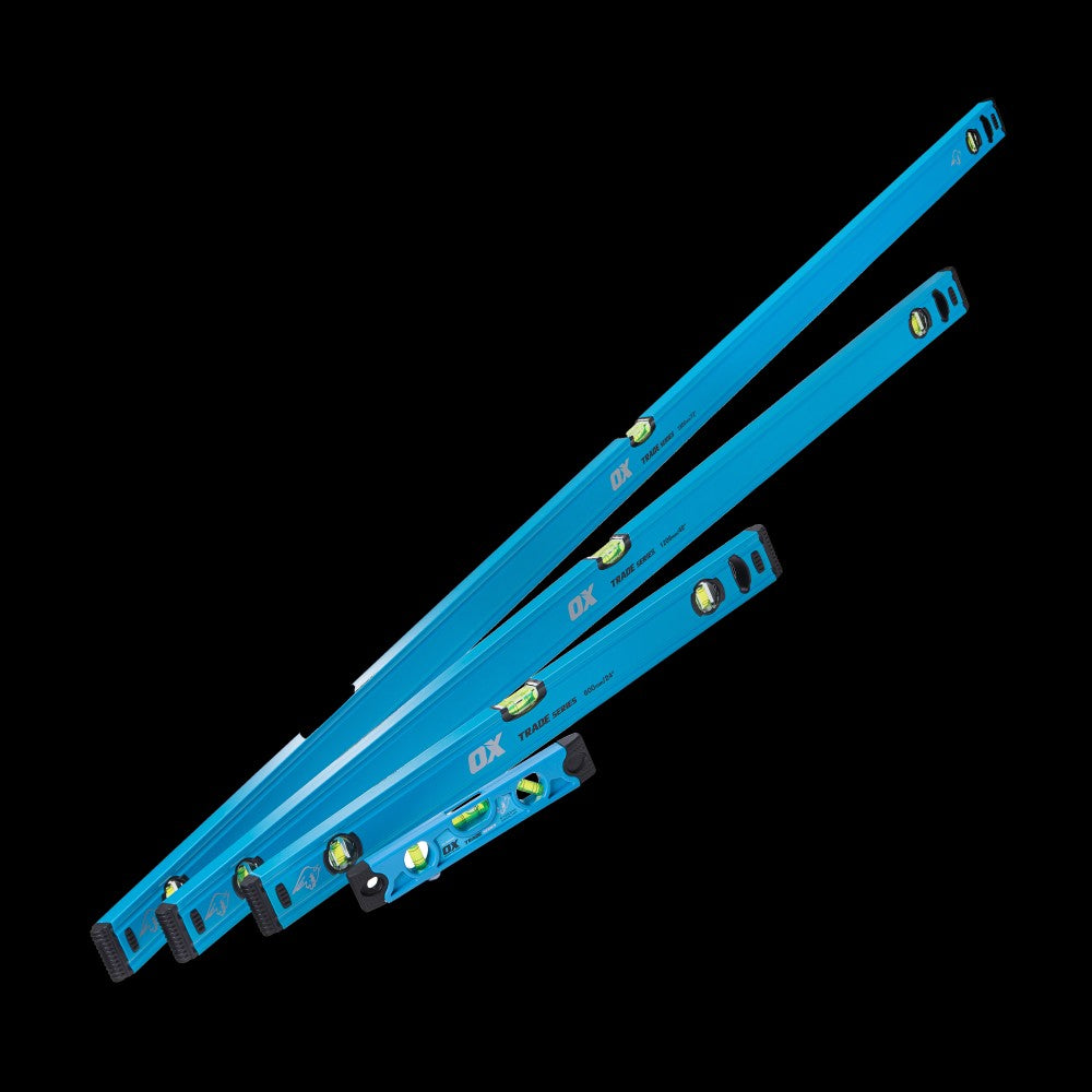 OX TRADE 4 PIECE LEVEL SET 2000, 1200, 600 & TORPEDO LEVELS SPECIAL BUY