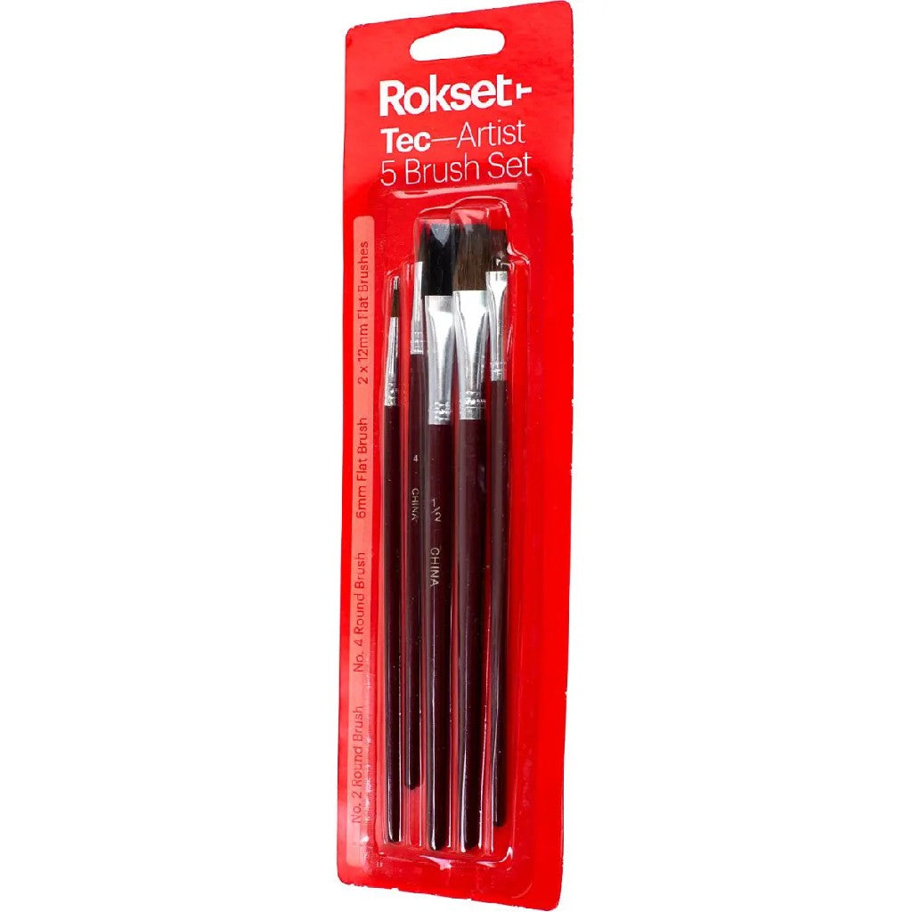ROKSET TEC ARTIST BRUSH SET 5