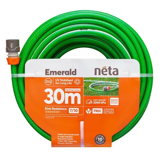 NETA EMERALD FITTED HOSE 12MM X 30M