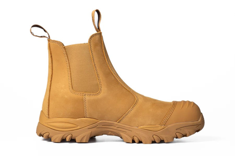 MUNKA ZEBU SLIP-ON SAFETY BOOT SIZE 8 WHEAT