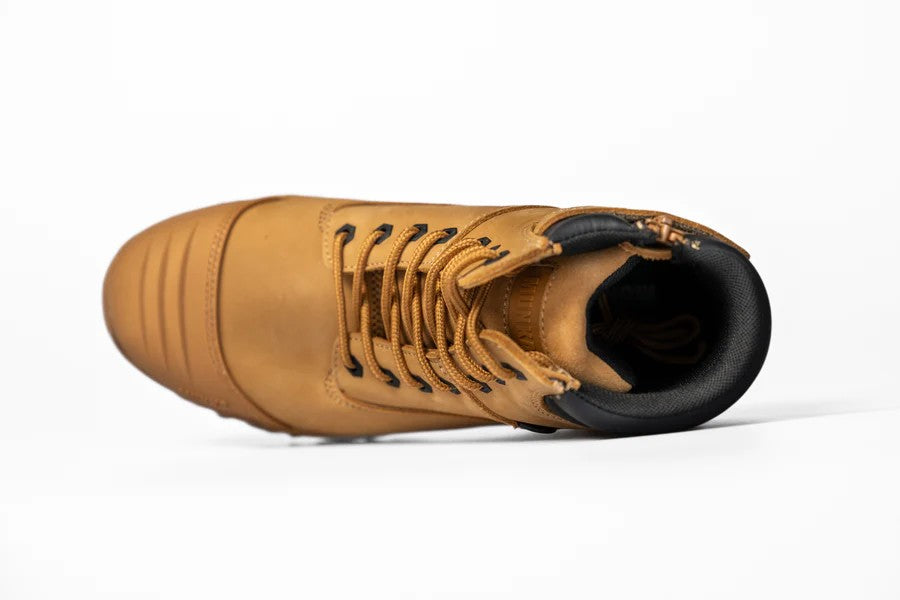 MUNKA ZEBU ZIP SIDE SAFETY BOOT SIZE 8 WHEAT