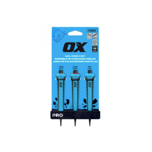 OX PRO NAIL PUNCH 3PK