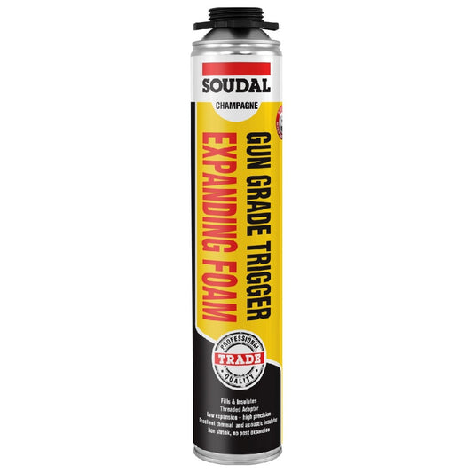 SOUDAL EXPANDING FOAM GUN GRADE CHAMPAGNE 750ML