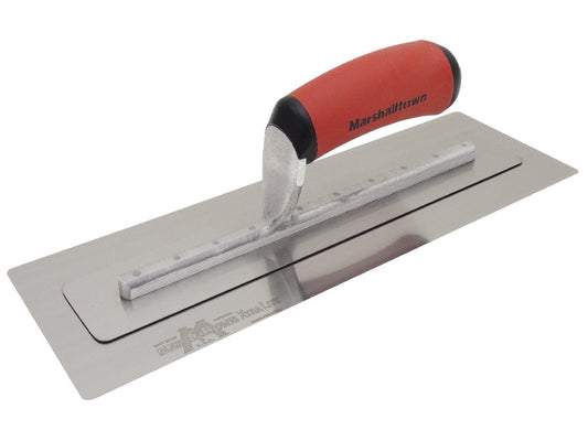 MARSHALLTOWN PERMAFLEX STAINLESS STEEL FINISHING TROWEL WITH DURASOFT PF16D