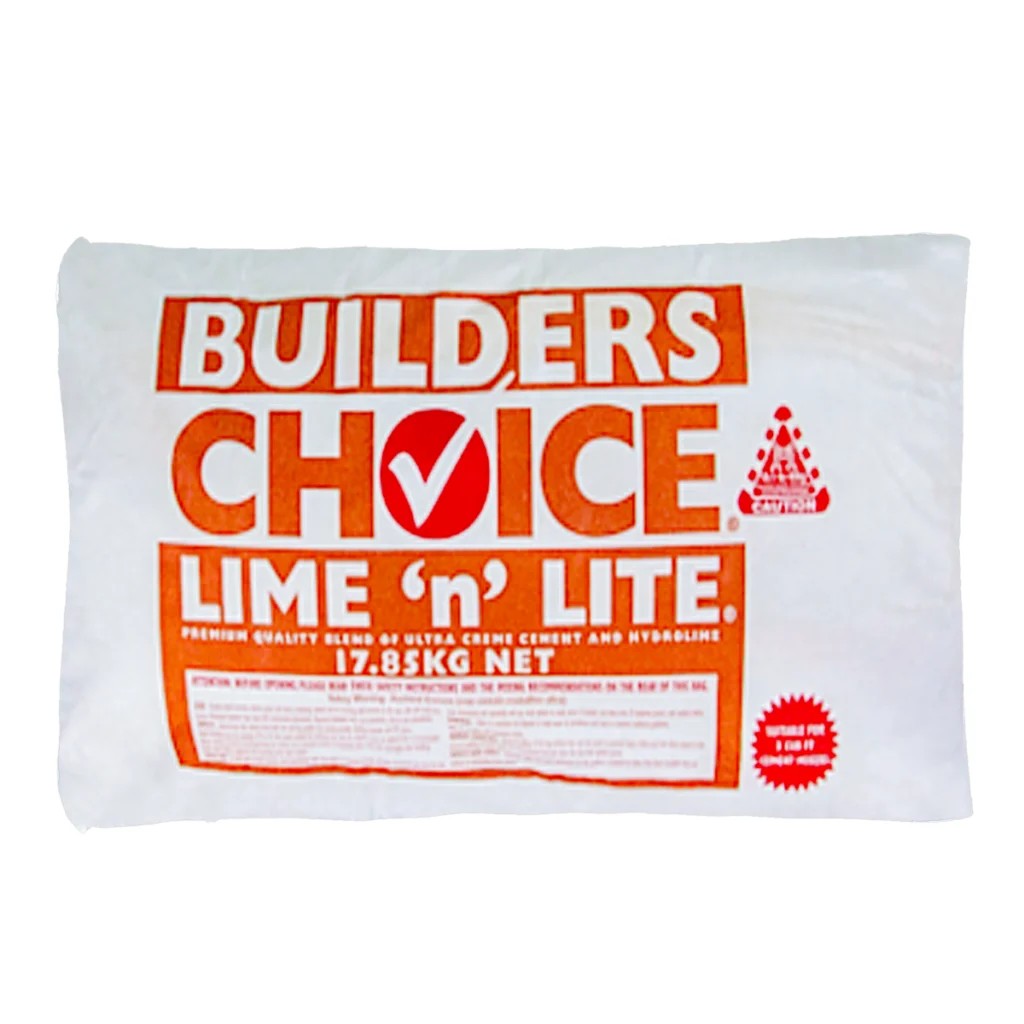 BUILDERS CHOICE LIME N LITE BRICKIES CEMENT 17.85KG STORE PICKUP