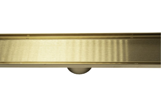 ROBERTS MATTE GOLD LINEAR TILE INSERT 100 X 800MM 76MM OUTLET S/S