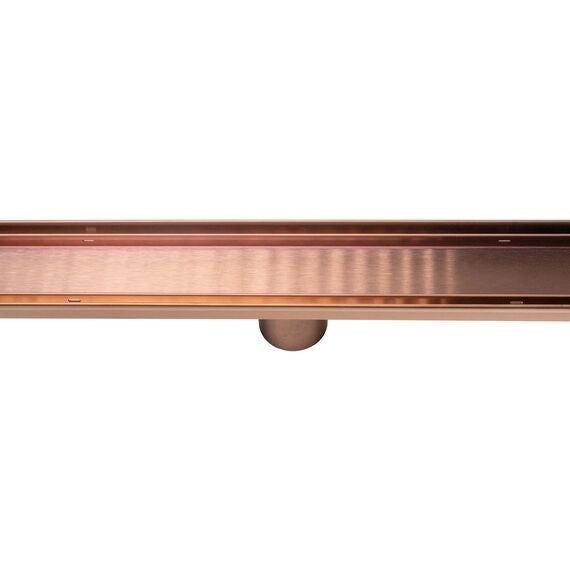 ROBERTS BRUSHED COPPER LINEAR TILE INSERT 70 X 800MM 50MM OUTLET  S/S