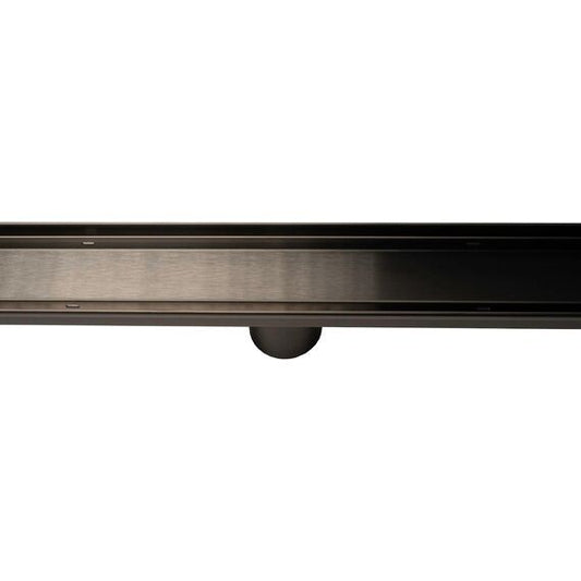 ROBERTS GUNMETAL LINEAR TILE INSERT 70 X 800MM 50MM OUTLET  S/S