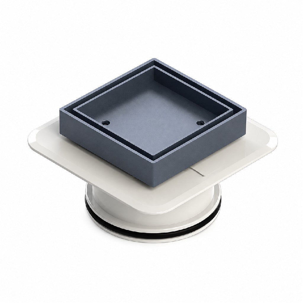 BERMUDA MEGAFLEX 80MM SQUARE TILE INSERT GUNMETAL