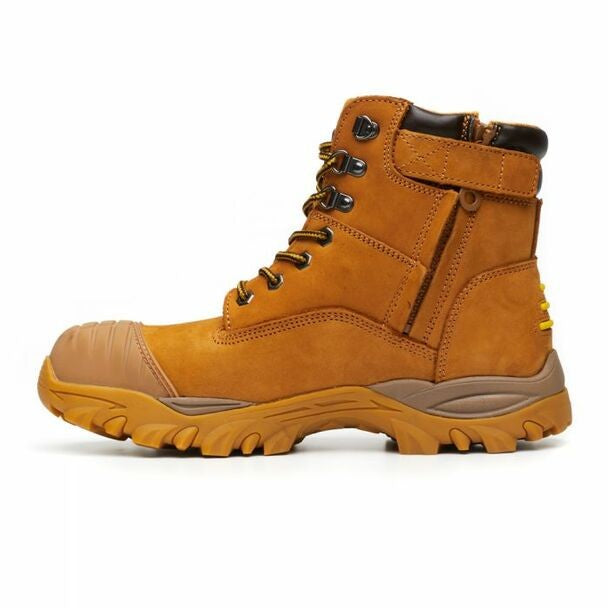 MUNKA ZEBU ZIP SIDE SAFETY BOOT SIZE 9 WHEAT