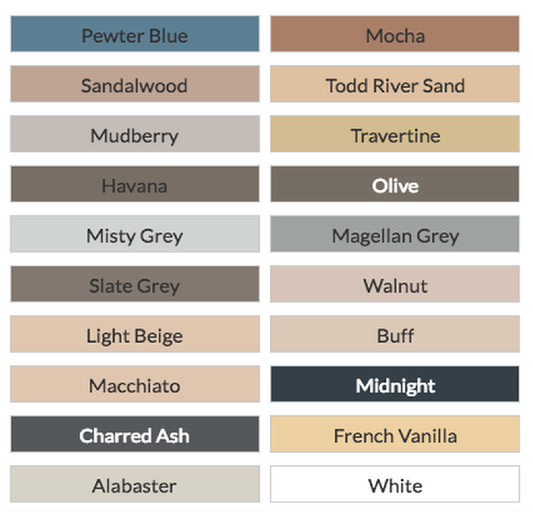 ARDEX COLOUR CHART FG8