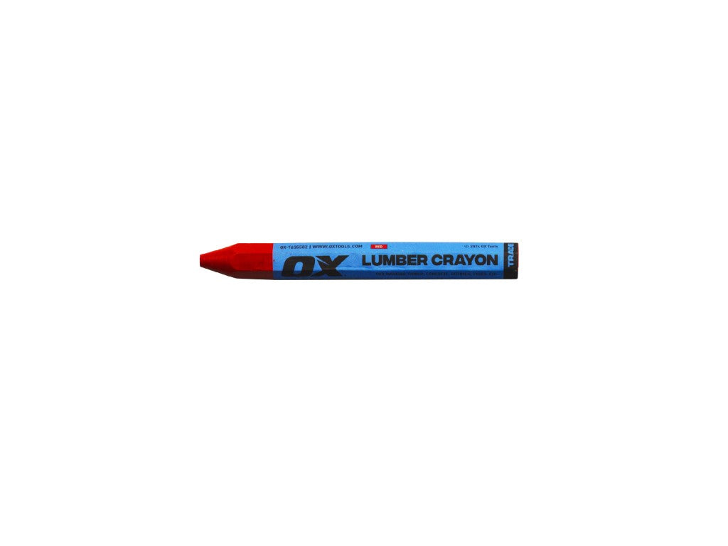 OX LUMBER CRAYONS 12PK - RED – B&B Hardware