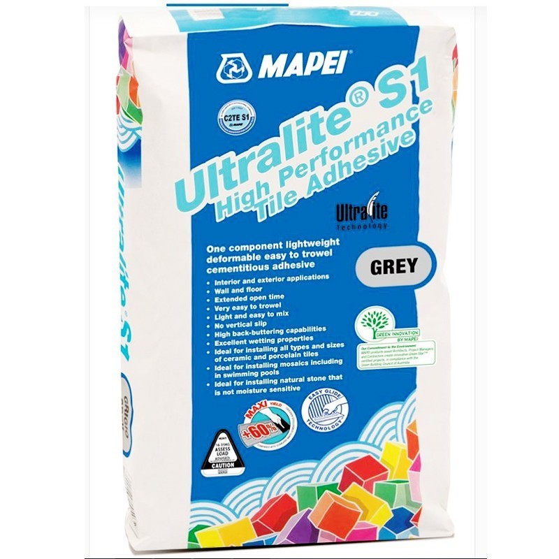 MAPEI ULTRALITE S1 TILE ADHESIVE 13.5Kg GREY