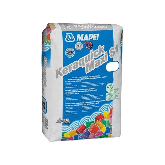 MAPEI KERAQUICK MAXI S1 FAST TILE ADHESIVE 20KG WHITE