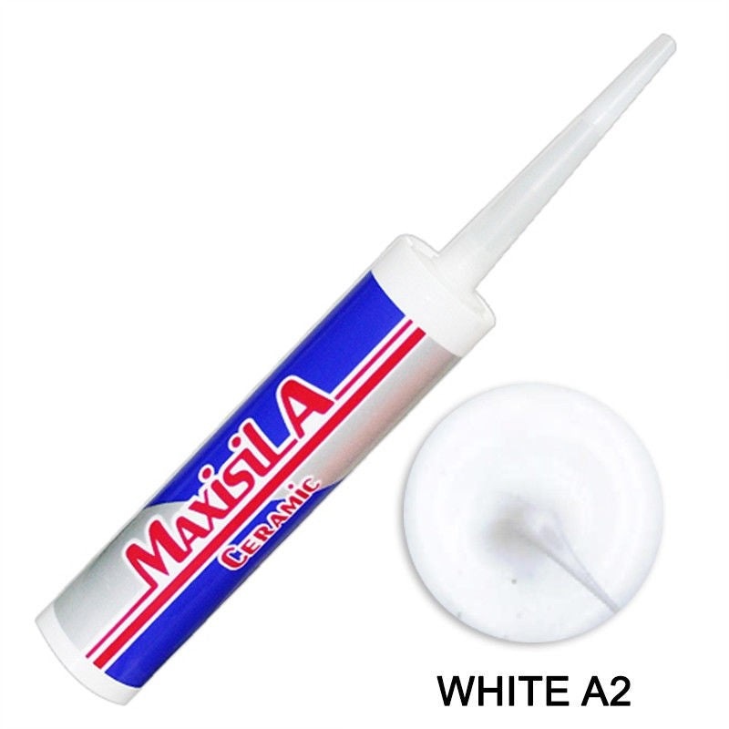 MAXISIL A #02 WHITE   COLOURED SILICONE 310ML