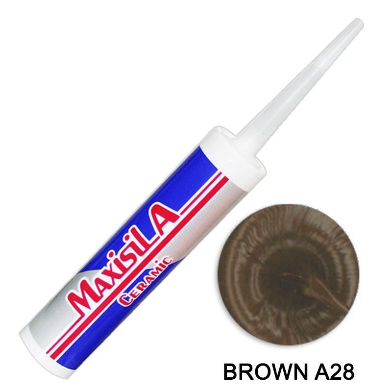 MAXISIL A #28 BROWN   COLOURED SILICONE 310ML
