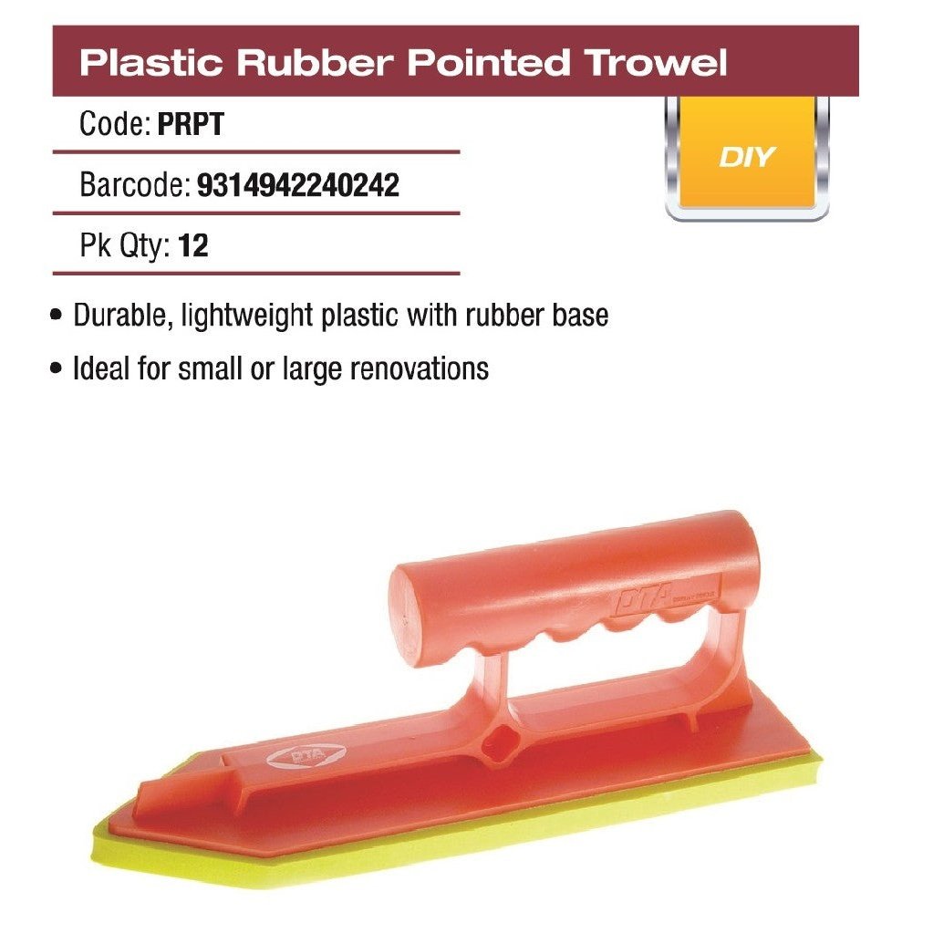 DTA PVC RUBBER POINTED TROWEL