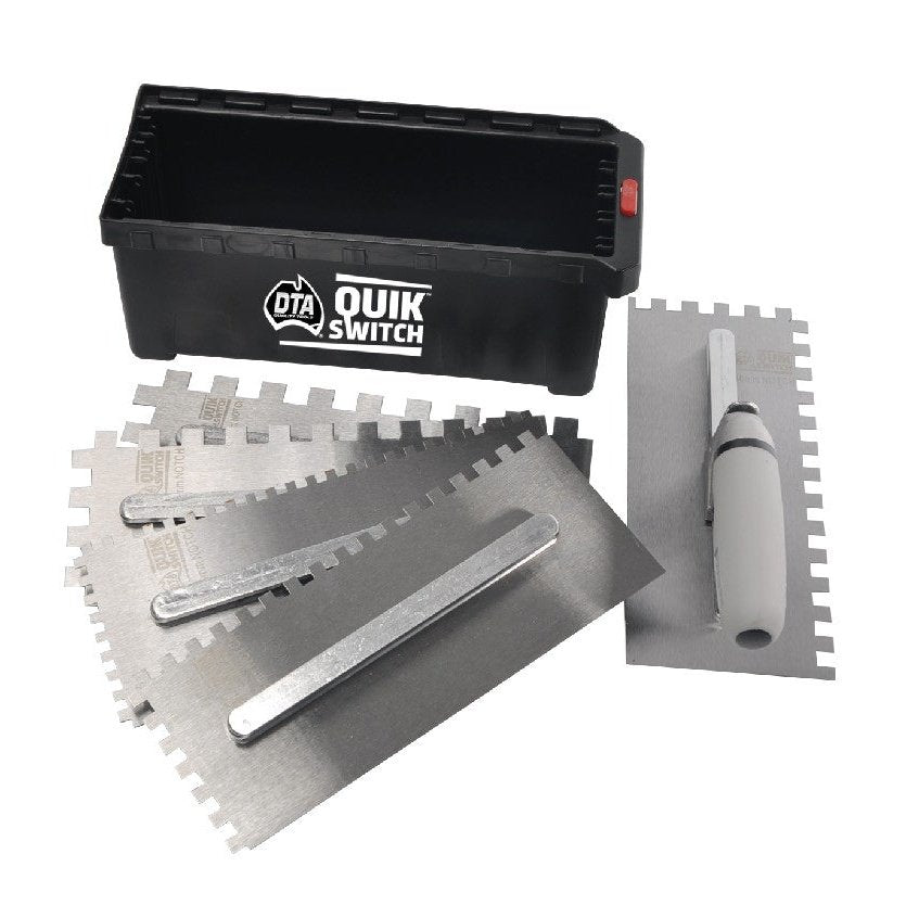 DTA QUIK SWITCH  NOTCH TROWEL KIT 7PCE