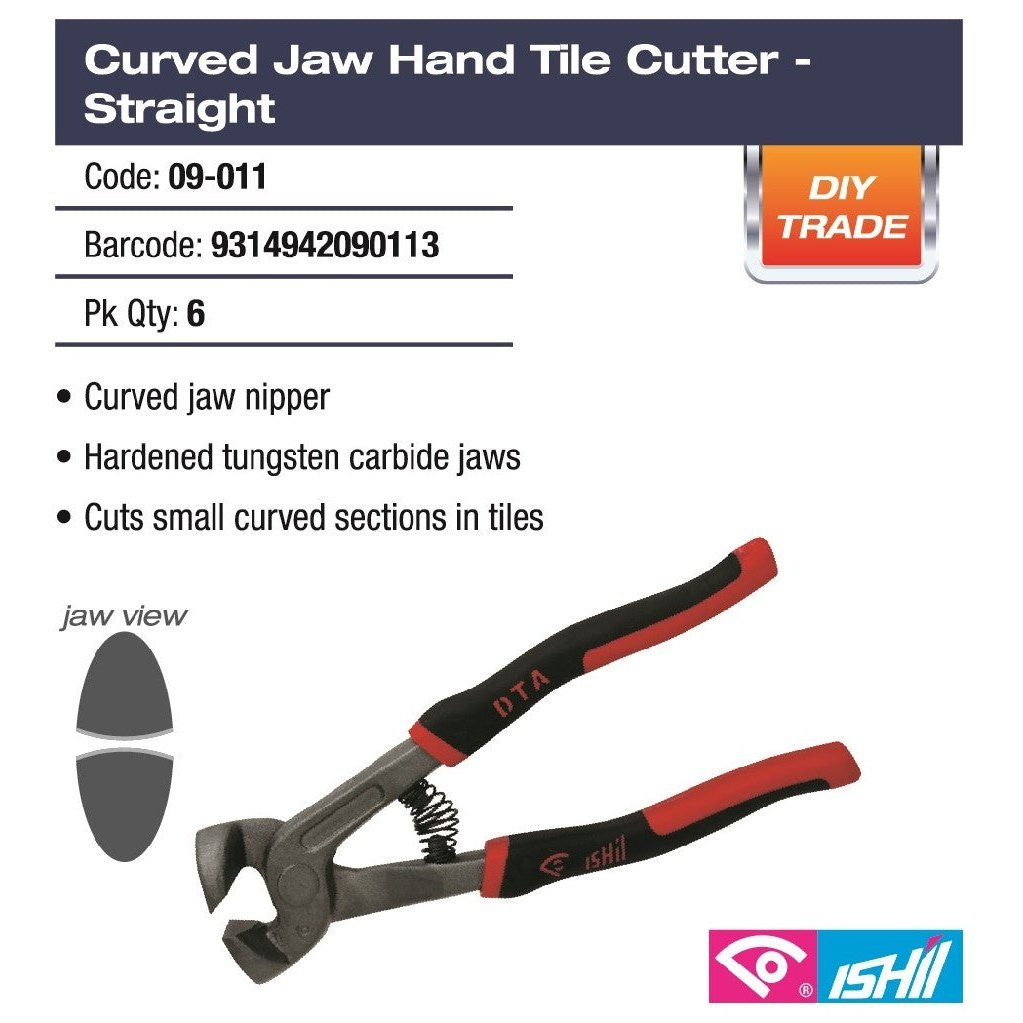 DTA CURVED JAW TILE NIPPER
