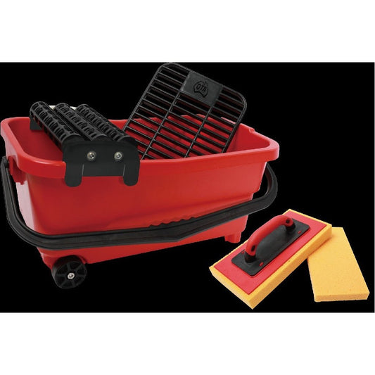 DTA  BOSS GROUT CLEANUP SYSTEM WITH SML & LGE CLIP ON HYDRO SPONGES PLUS HANDLE