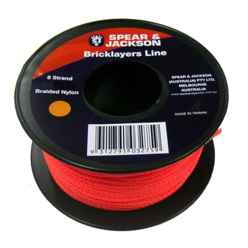 SPEAR & JACKSON STRING LINE 50M / 8  ORANGE