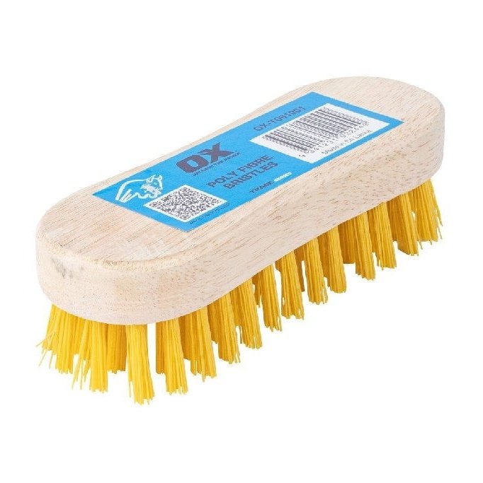 OX TRADE SCRUB BRUSH POLY FIBRE 65 X 190MM