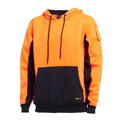 MUNKA PULLOVER HOODIE HI VIZ ORANGE 4XL