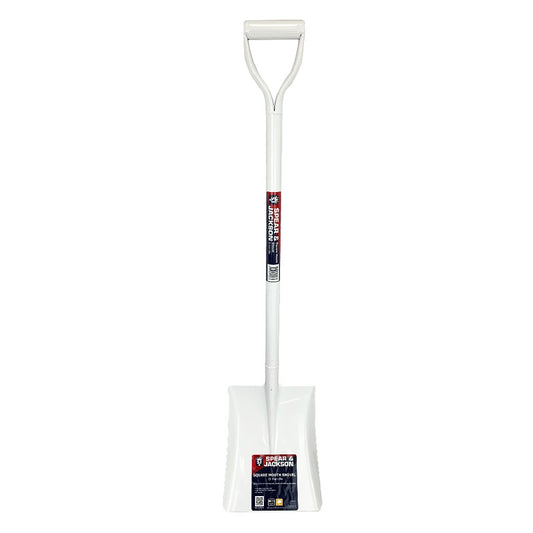 SPEAR & JACKSON SHOVEL WHITE ALL STEEL  SQUARE MOUTH