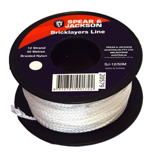 SPEAR & JACKSON STRING LINE 100M/8 WHITE