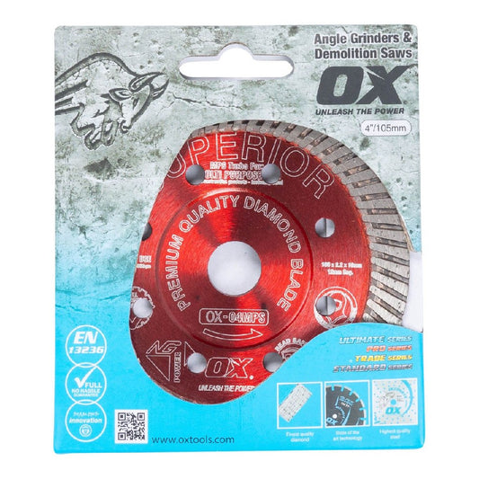 OX PROFESSIONAL MPS 4" TURBO DIAMOND BLADE