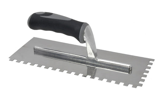 DTA TROWEL S/STEEL - ADHESIVE 4MM WITH RUBBER HANDLE
