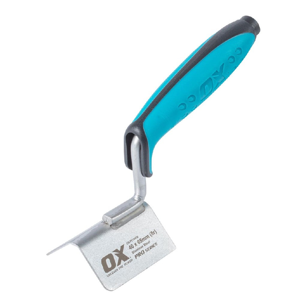 OX EXTERNAL CORNER TROWEL S/S 40 X 65 X 8R