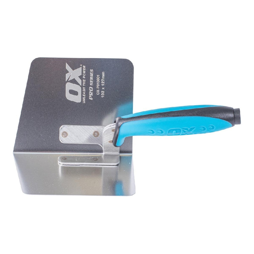 OX INTERNAL CORNER TROWEL SS DURAGRIP HANDLE