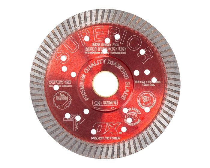 OX PROFESSIONAL MPS 5" TURBO DIAMOND BLADE