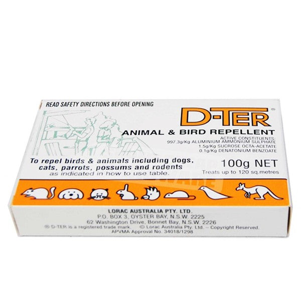 D-TER ANIMAL AND BIRD REPELLANT 100G